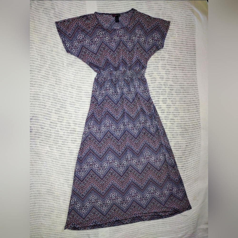 Large Jr Chevron Maxi Dress A Line.